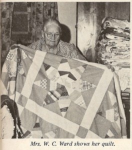 Mrs. N. C. Ward Makes Quilts