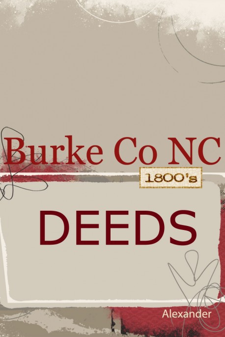 Burke County NC Deeds
