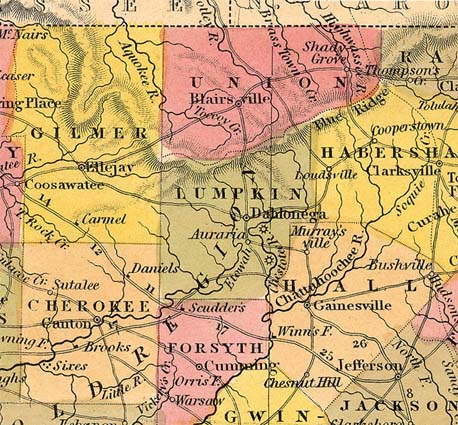 North Georgia Map 1846